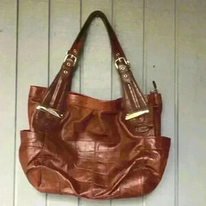 B Makowsky Leather Shoulder Bag